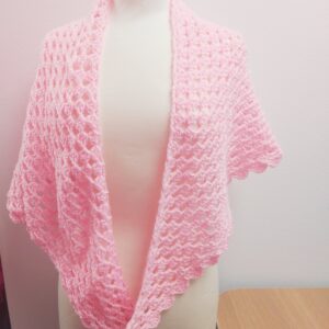 Omslagdoek licht roze los
