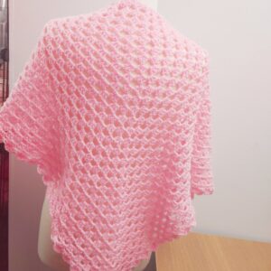 Omslagdoek licht roze achterkant