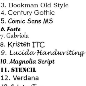 lettertype