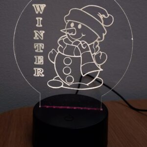 Gegrafeerde lamp