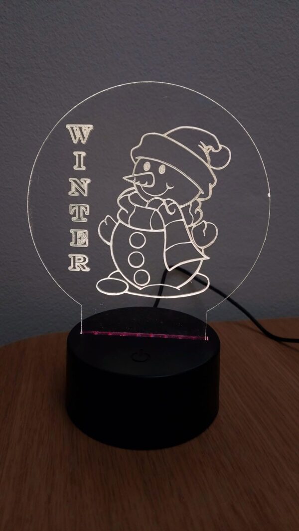 Gegrafeerde lamp