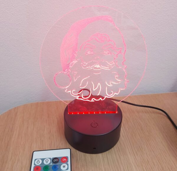 Gegrafeerde lamp